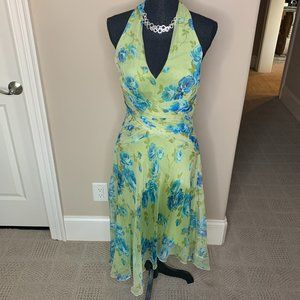 LAUNDRY BY SHELLI SEAGAL  HALTER DRESS, SIZE 10